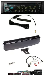 Pioneer CD MP3 Lenkrad DAB USB Autoradio für Ford Mondeo Focus piano-schwarz