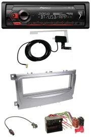 Автомагнитола для Ford Galaxy/C-Max/Focus (с 2007) Pioneer DAB, USB, MP3, Bluetooth, серебристая