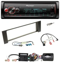 Автомагнитола Pioneer Bluetooth USB DAB для Audi A4 B6 (2000–2004) Quadlock Double DIN, поддержка кнопок на руле