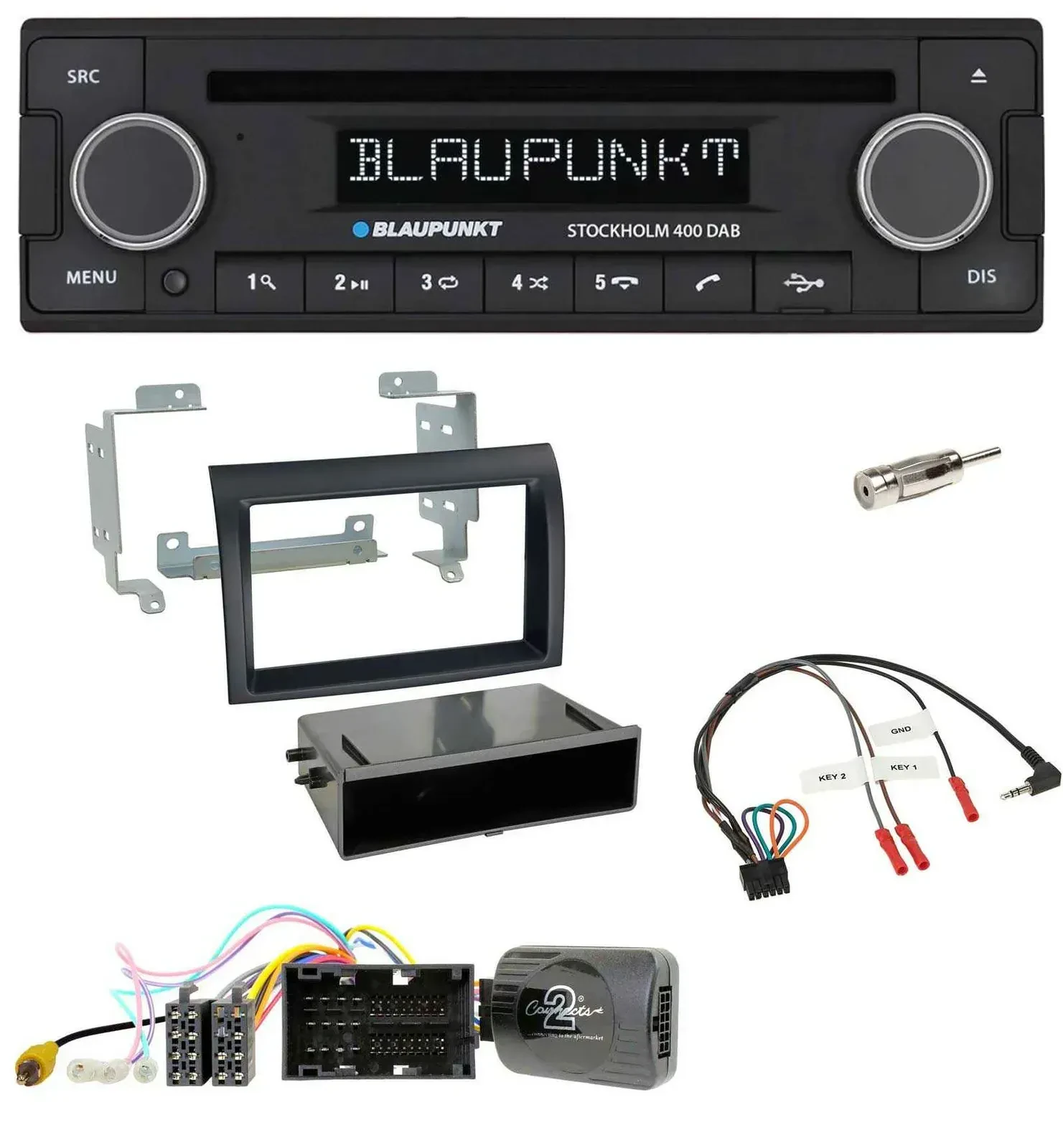 Blaupunkt Lenkrad Bluetooth DAB CD USB Autoradio für Citroen Jumper ab 14 Profiv