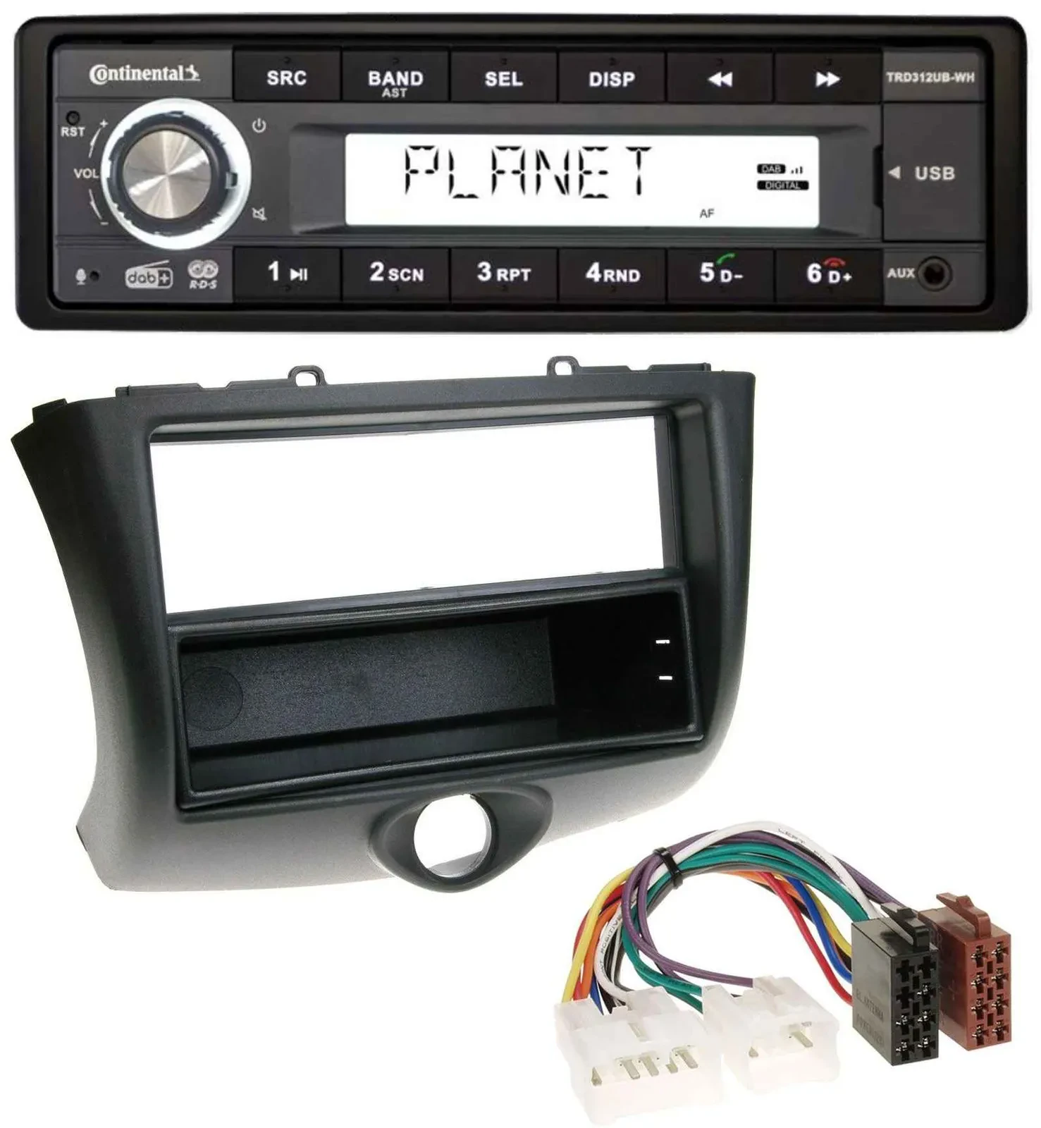 Автомагнитола для Toyota Yaris (2003–2006) Continental 1 DIN, USB, AUX, DAB, MP3