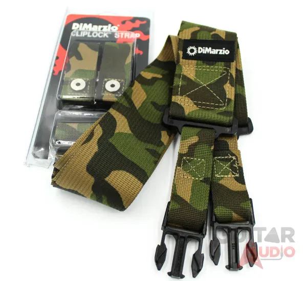 DiMarzio ClipLock Quick Release 2" Guitar Strap - CORDURA CAMOUFLAGE, DD2200CM