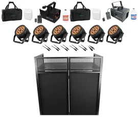 Комплект светового оборудования American DJ 18P HEX IP+ROCKHAZE 700 V2+RFAAW+7