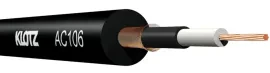 Klotz AC106SW  инструментальный кабель ПВХ , 6,5 мм,  1x0,22мм, двойной экран, черный