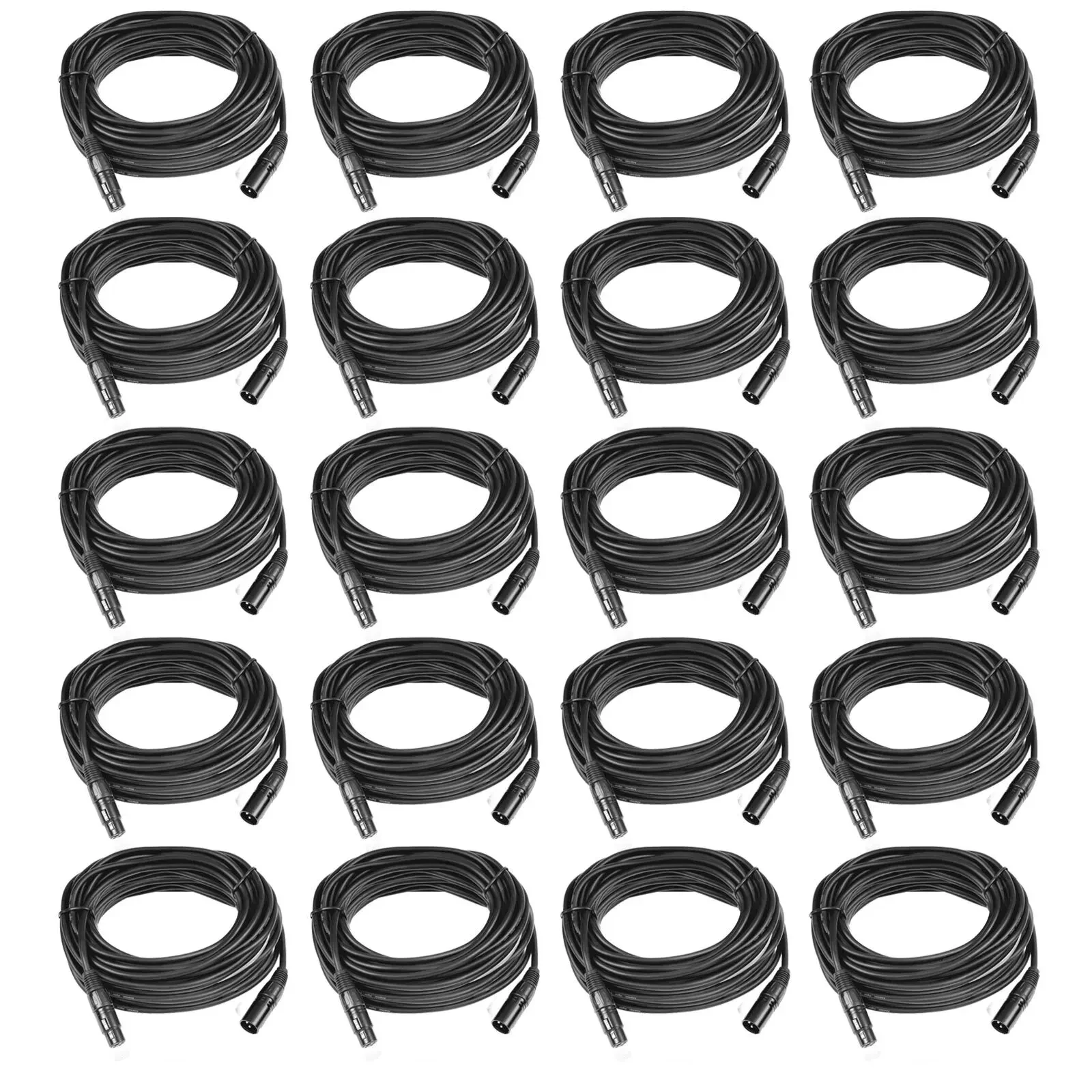 DMX-кабель American DJ AC3PDMX50 Black 15 м (20 штук)