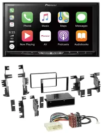 Автомагнитола Pioneer 2-DIN MP3 USB DAB DVD Bluetooth для Nissan Versa (с 2007), Xterra