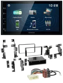 Kenwood 2DIN Bluetooth MP3 USB DAB Autoradio für Nissan Versa ab 07 Xterra ab 13