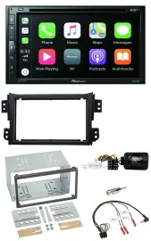 Pioneer DVD 2DIN Lenkrad DAB Bluetooth USB Autoradio für Opel Agila B Suzuki Spl