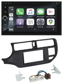 Blaupunkt 2DIN Bluetooth DAB USB DVD MP3 Autoradio für Kia Rio 11-14 UB schwarz