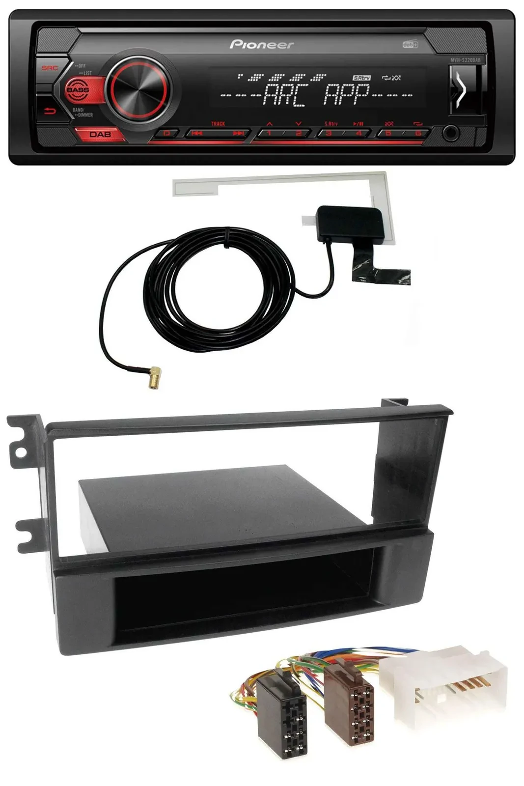 Автомагнитола Pioneer 1-DIN USB DAB MP3 AUX для Kia Sorento (с 2006)