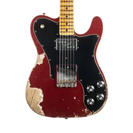 Fender Custom Shop 1970s Tele Custom Heavy Relic - Red Sparkle