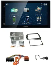 Автомагнитола для Cadillac BLS (2006-2010) Kenwood 2DIN Bluetooth MP3 USB DAB