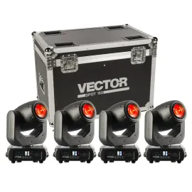 Vector Spot 150, Lichtset, 4 Moving Heads, Tour Case, Bühnenbeleuchtung