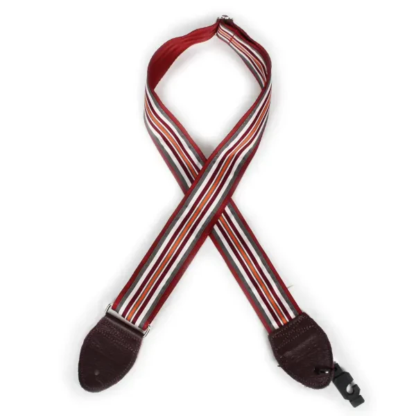Ремень для гитары Souldier GS0228DR04BD Multi Stripe Maroon Pattern