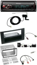 Автомагнитола для Ford Kuga 2008–2012 Pioneer Bluetooth, DAB, USB, с управлением на руле, черный