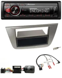 Автомагнитола Pioneer Bluetooth, USB, DAB для Seat Toledo/Altea 2004–2009, антрацит