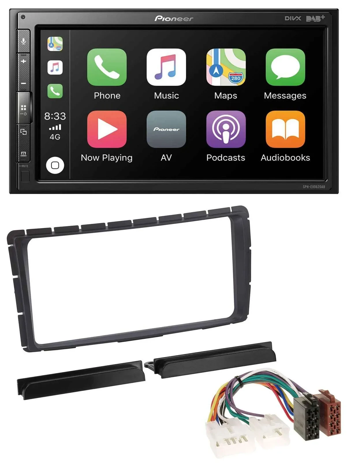 Pioneer USB MP3 DAB 2DIN Bluetooth Autoradio für Toyota Hilux (ab 2011)