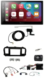 Pioneer USB Bluetooth DAB Lenkrad 2DIN Autoradio für Citroen Jumpy Erstausst. DI