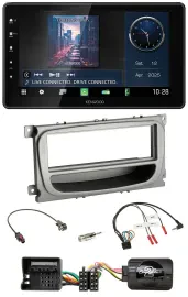 Kenwood Lenkrad Bluetooth USB DAB Autoradio für Ford C-Max Focus Galaxy ab 07 si