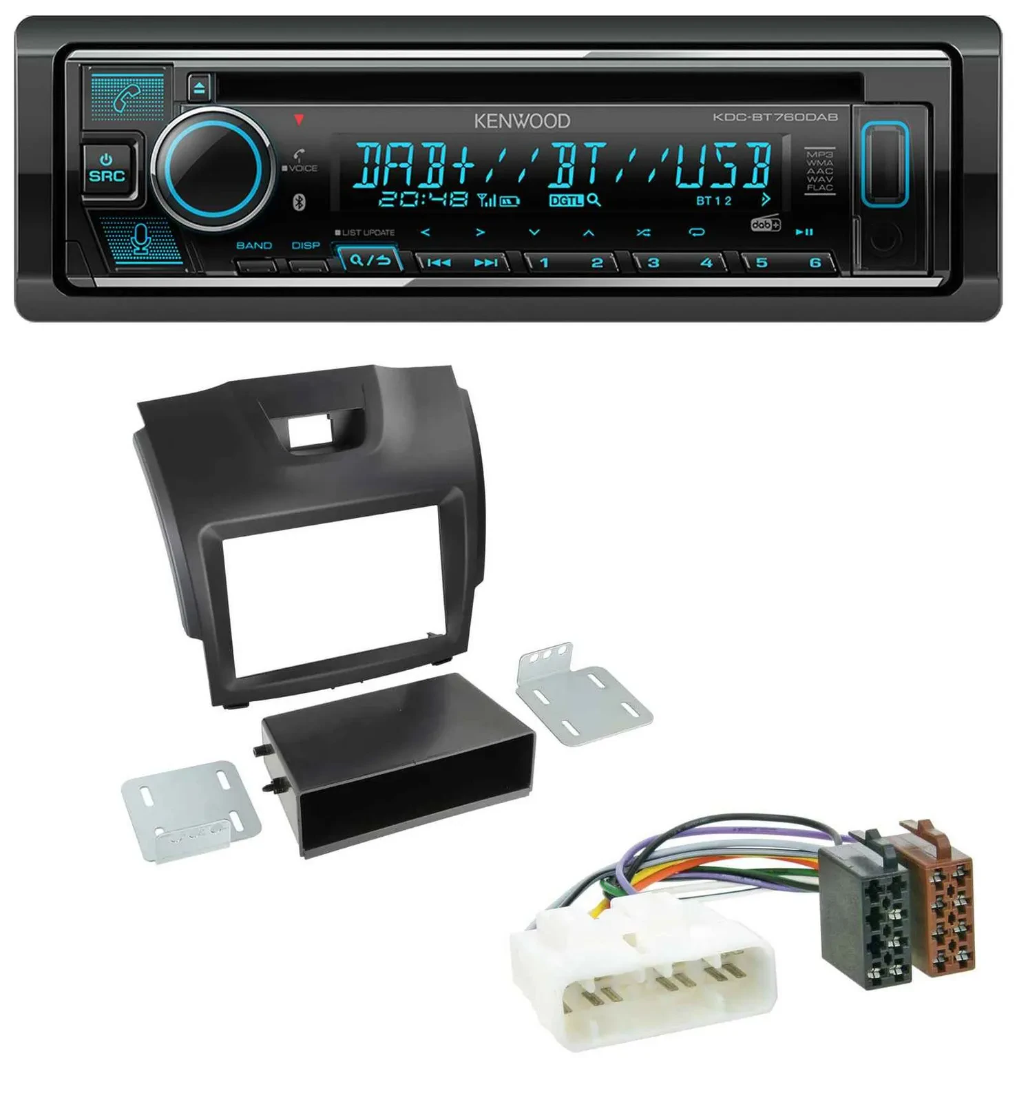 Kenwood MP3 Bluetooth DAB USB CD Autoradio für Isuzu D-Max (2012-2020)
