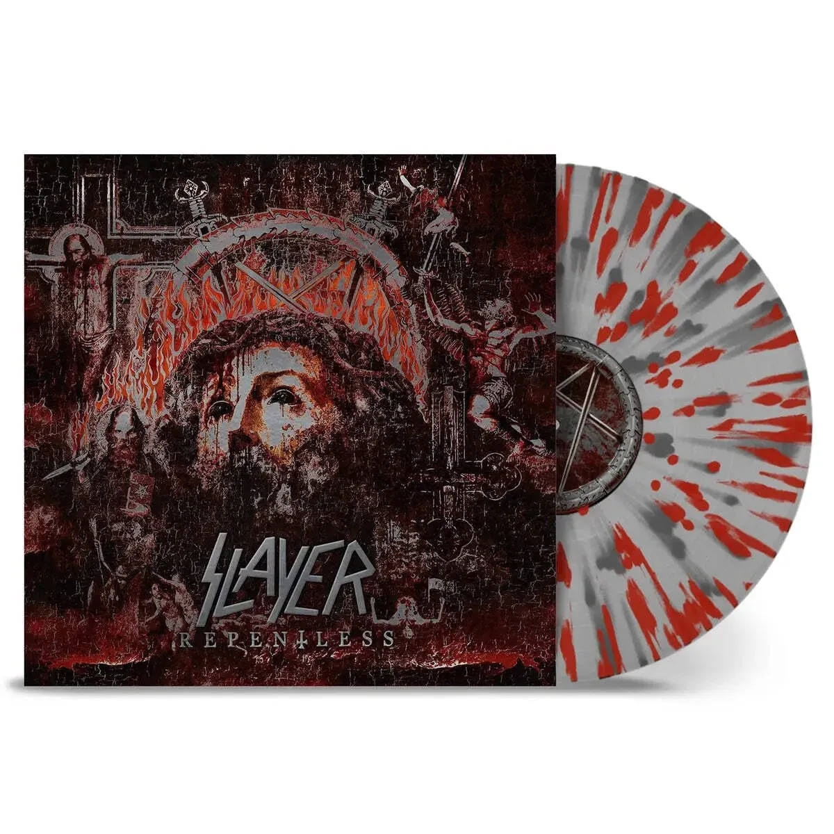 Виниловая пластинка Slayer - Repentless [Indie-Exclusive Red Splatter Vinyl] NEW Vinyl