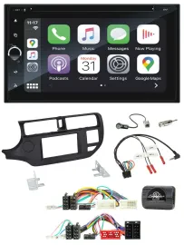 Blaupunkt 2DIN Bluetooth DAB USB DVD Lenkrad Autoradio für Kia Rio UB 11-15 schw