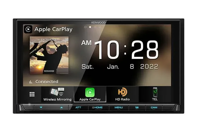 Автомагнитола Kenwood DMX958XR 6.8" Apple CarPlay, укороченный корпус