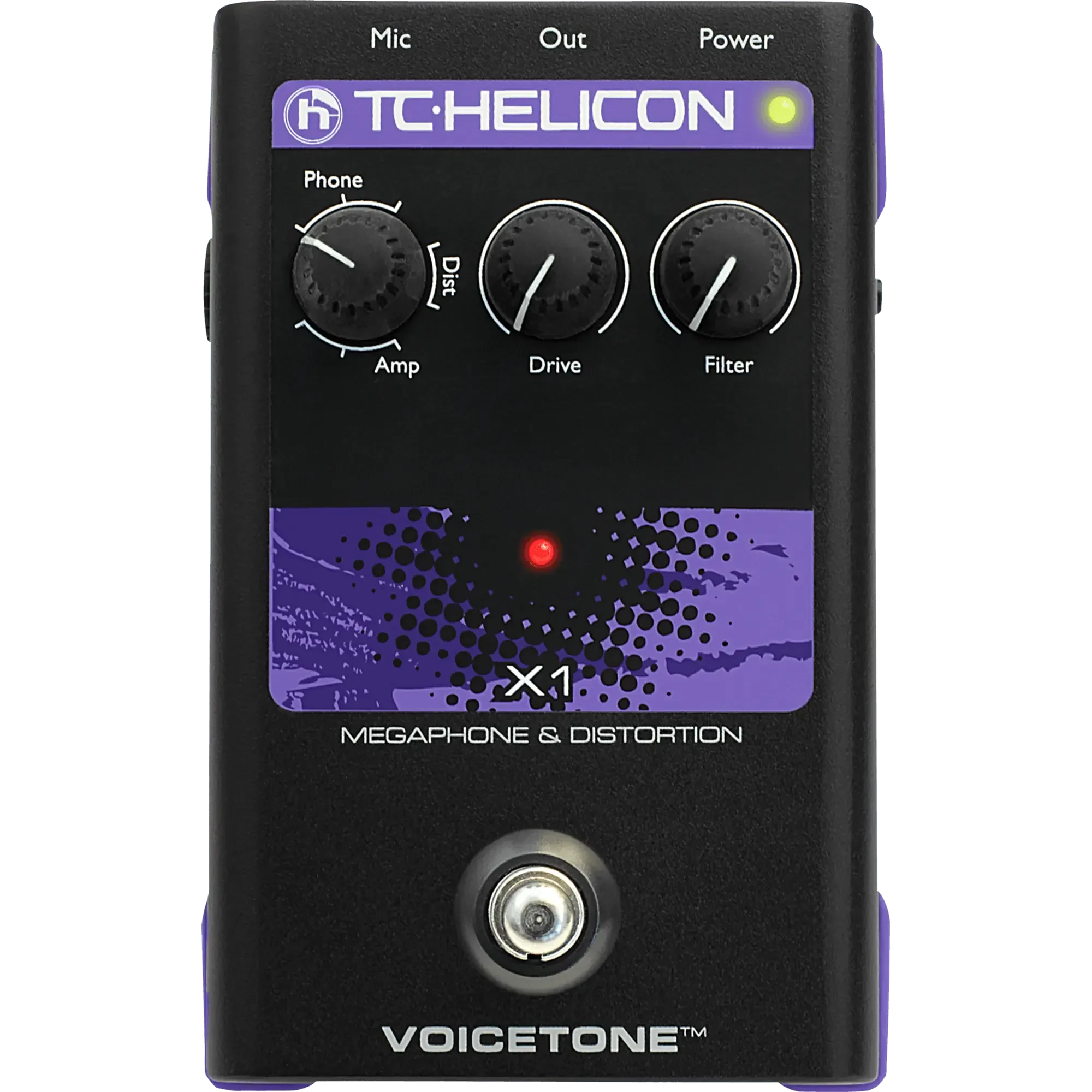 Вокальный процессор TC Helicon VoiceTone X1 Megaphone and Distortion