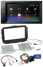 Pioneer DAB Lenkrad 2DIN Bluetooth USB Autoradio für Alfa Romeo Giulietta 2013-2