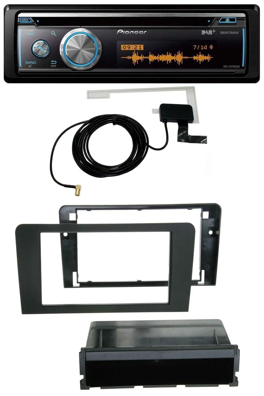 Pioneer Bluetooth DAB Lenkrad USB CD Autoradio für Audi A3 8P 03-12 Bose Aktivsy