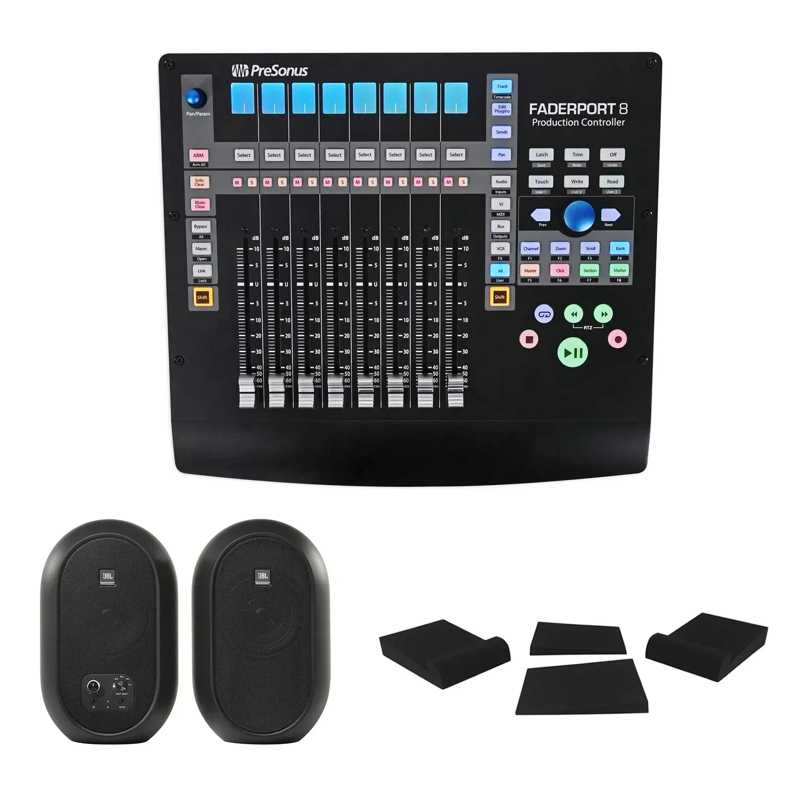 Программный контроллер PreSonus FaderPort 8 8-Channel USB (набор, с мониторами JBL)