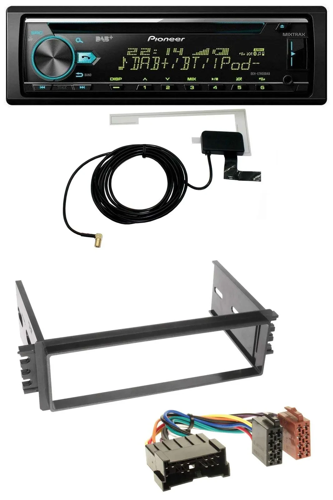 Автомагнитола Pioneer MP3/AUX/CD/USB/DAB для Hyundai Accent (2002–2005)