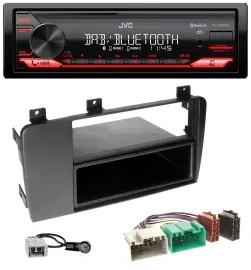JVC Bluetooth USB DAB MP3 Autoradio für Volvo S60, V70, XC70 (04-09)