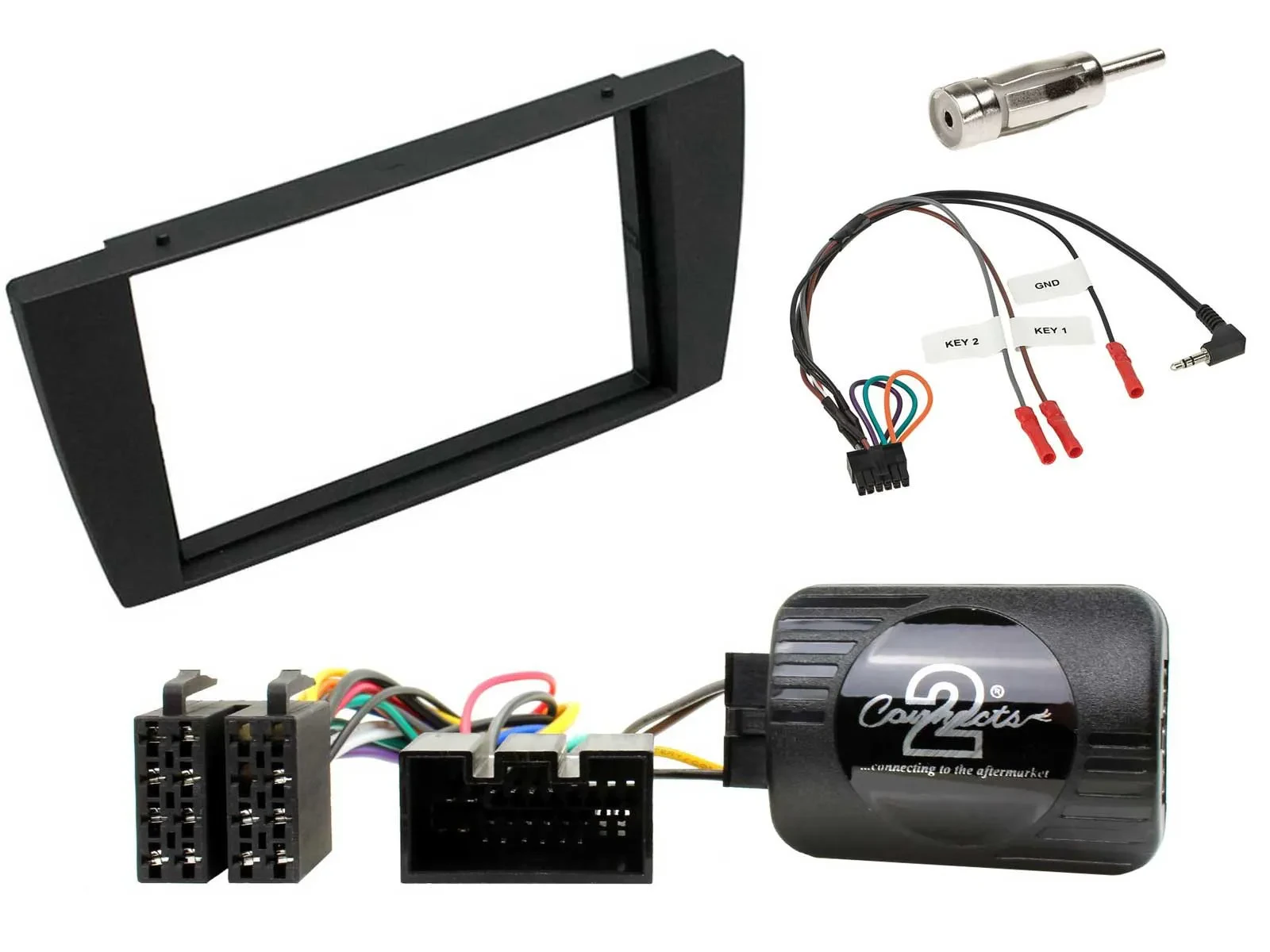 Radioset Lenkradadapter Doppel DIN Autoradio für Jaguar X-Type S 2003-2008
