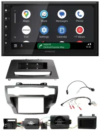Автомагнитола Kenwood 2DIN, DAB, Bluetooth, USB, для BMW X5/X6 2007–2013 (E70/E71), поддержка кнопок на руле