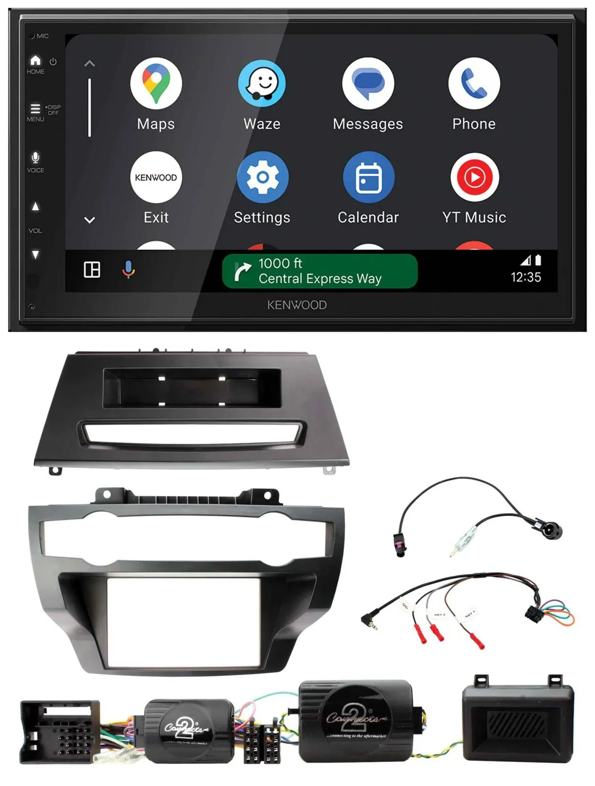 Автомагнитола Kenwood 2DIN, DAB, Bluetooth, USB, для BMW X5/X6 2007–2013 (E70/E71), поддержка кнопок на руле