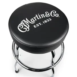 MARTIN GUITARS MGear,Barstool, ChromeBase,Black/White Logo