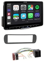 Alpine Bluetooth MP3 USB DAB Autoradio für Lancia Y (1996-2004) - schwarz
