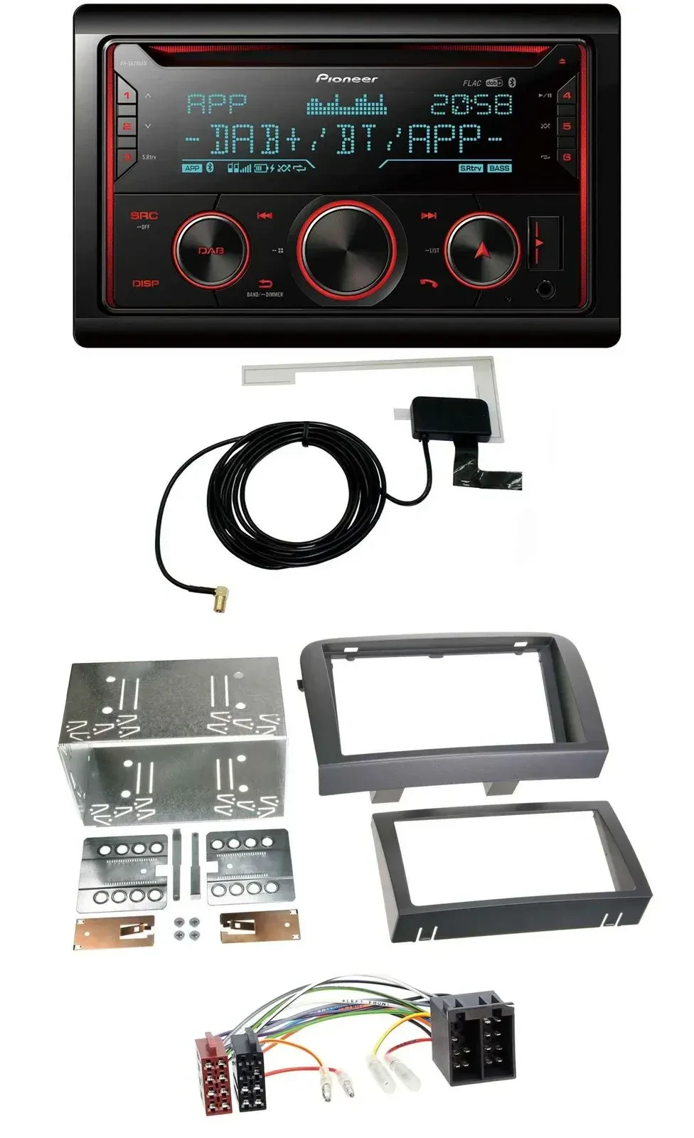 Автомагнитола для Fiat Croma Pioneer 2-DIN MP3 DAB USB CD Bluetooth