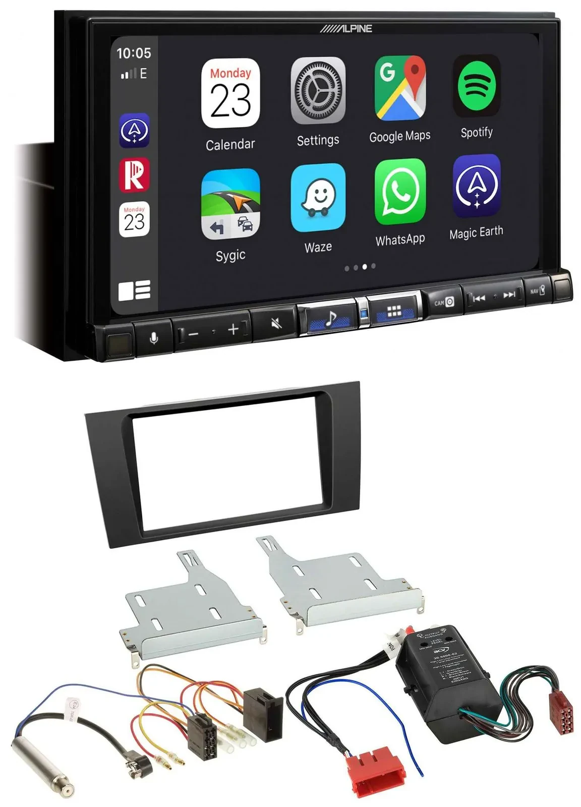 Alpine 2DIN DAB USB MP3 Bluetooth Autoradio für Audi A4 B5 99-01 Symphony Bose A