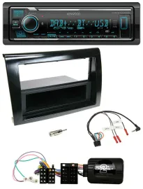 Автомагнитола для Fiat Bravo 2007–2014 Kenwood Bluetooth, DAB, USB, поддержка управления на руле