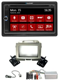 Blaupunkt Lenkrad DAB TMC 2DIN USB Bluetooth Navigation für Kia Sportage 3 2010-
