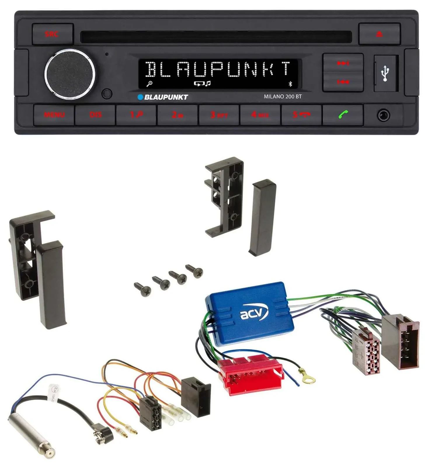 Blaupunkt MP3 USB CD Bluetooth AUX Autoradio für Audi A2 A3 8L A4 B5 A6 C5 Aktiv