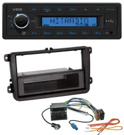 VDO AUX 1DIN MP3 USB Autoradio für VW Sharan ab 10 Tiguan ab 07 Touran ab 03