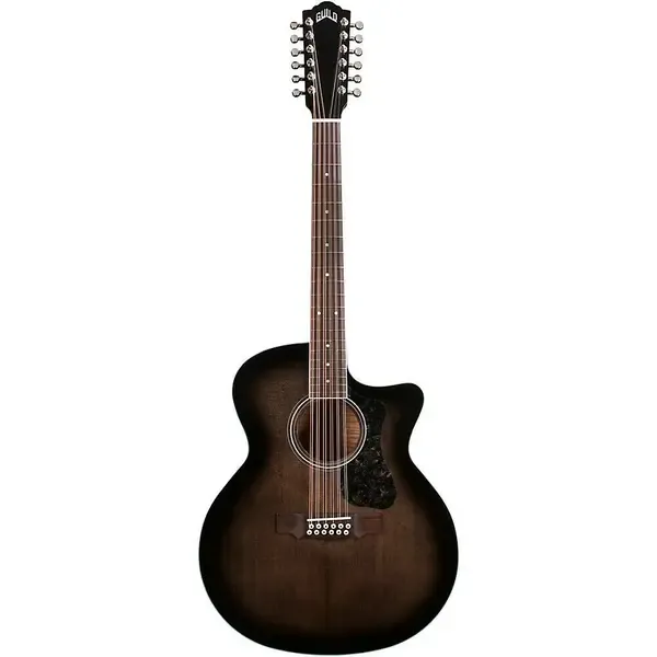 Электроакустическая гитара Guild F-2512CE Deluxe 12-String Cutaway Jumbo Trans Black Burst