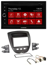Автомагнитола Blaupunkt 2-DIN MP3, DVD, Bluetooth, DAB, USB для Peugeot 107/Citroen C1