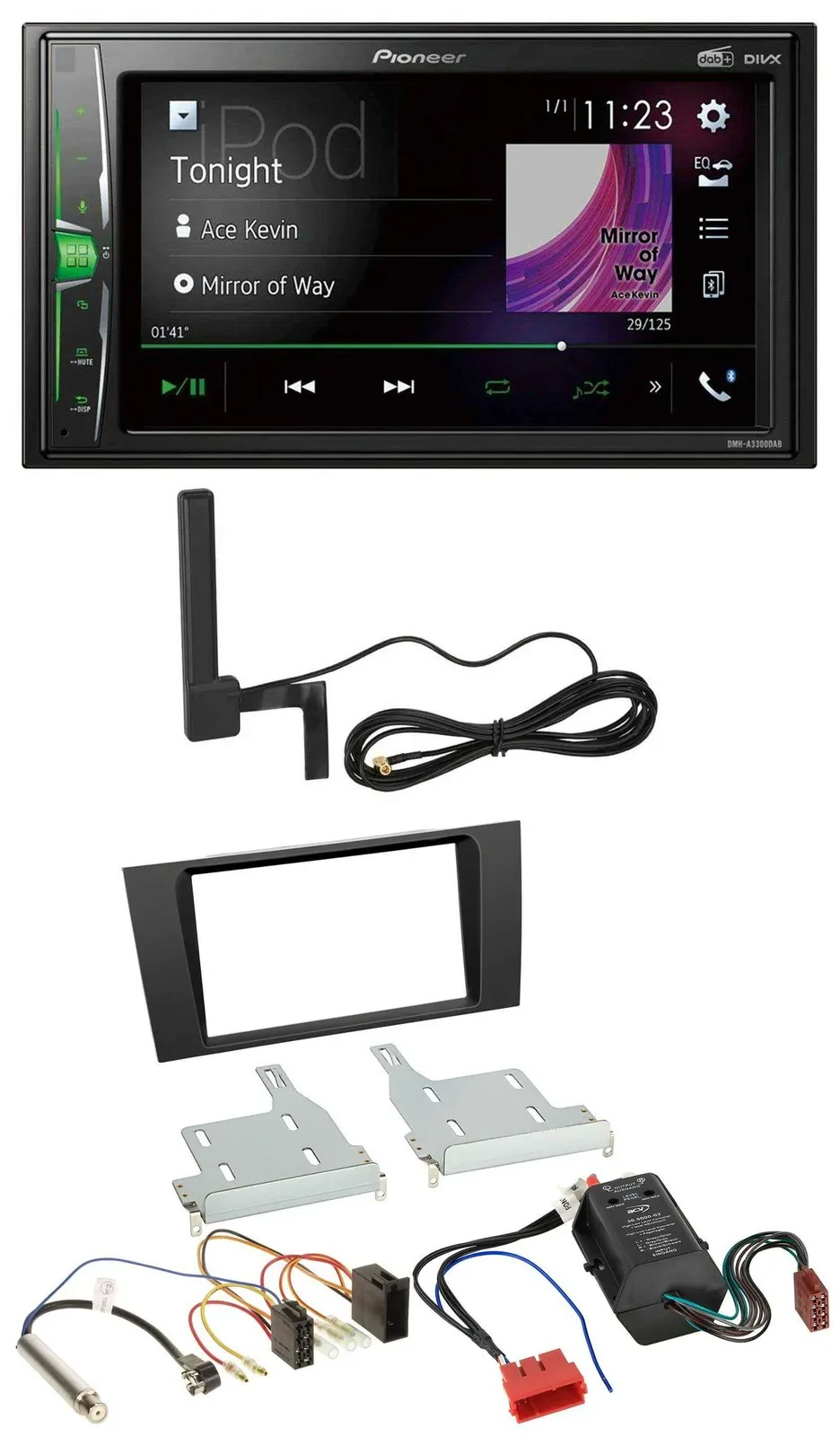 Pioneer MP3 DAB AUX 2DIN Bluetooth Autoradio für Audi A4 B5 99-01 Symphony Bose