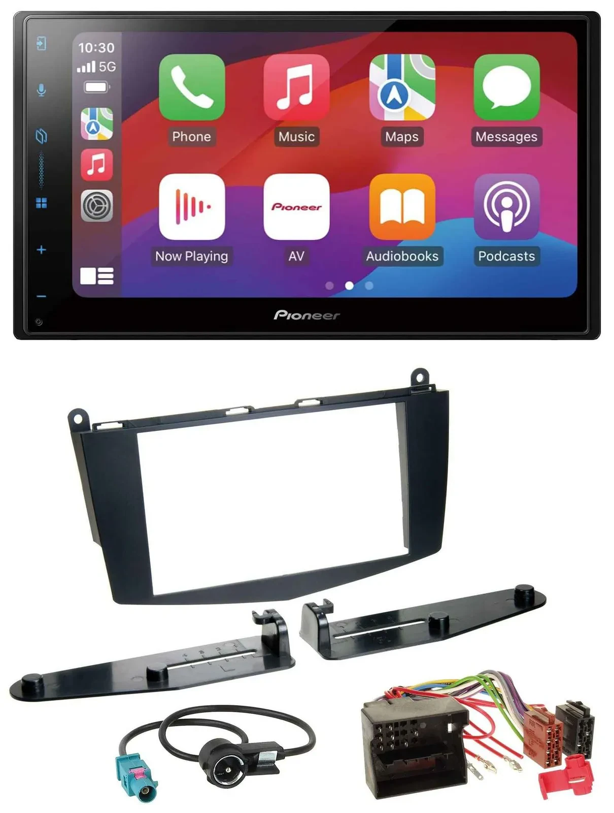 Pioneer DAB USB MP3 Bluetooth 2DIN Autoradio für Mercedes C-Klasse 07-11 ohne Ta