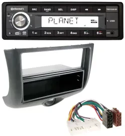 Continental USB 1DIN AUX DAB MP3 Autoradio für Toyota Yaris (1999-2003)