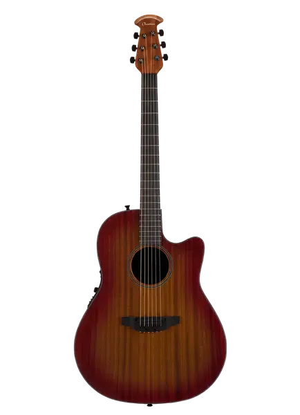 Электроакустическая гитара Ovation 2771STR-MB Main Street Balladeer Deep Contour Mahogany Satin Burst с кейсом